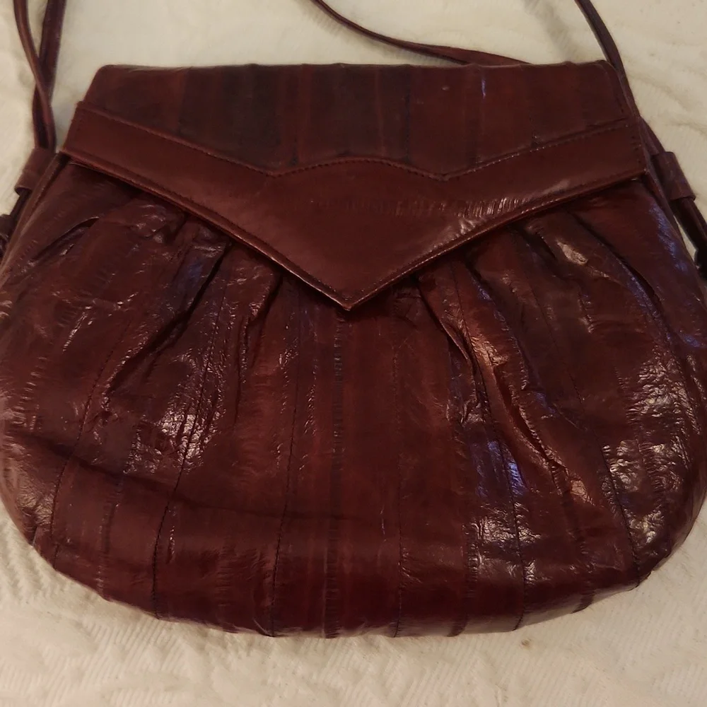 Vintage Eel Skin Shoulder Bag - Picture 2 of 7